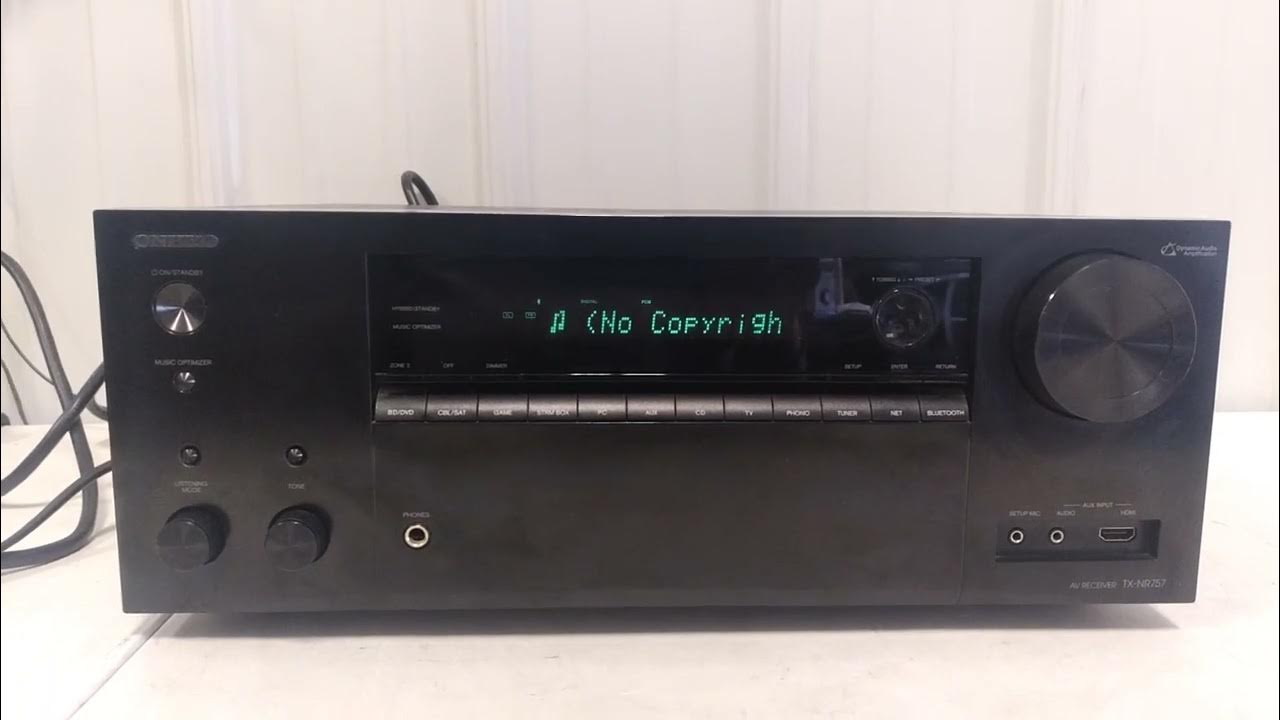 Onkyo TXNR757 Sound Test! YouTube