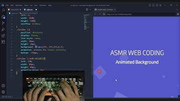 ASMR Programming - Animated Background with Pure CSS - css tutorial - No Talking