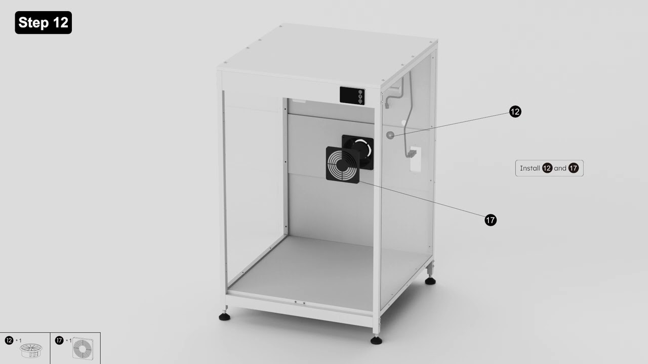 Assembly Instruction of Desktop 3D Printer Cabine