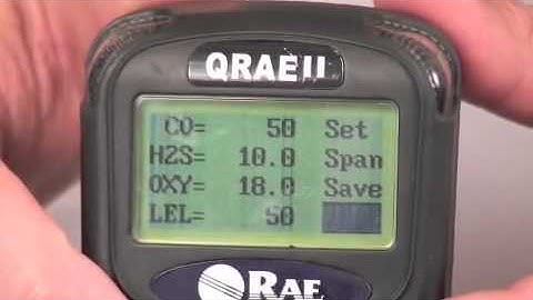 QRAE II   Changing Span Gas Value