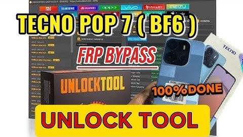 TECNO POP 7 ( BF6 ) Frp Bypass Unlock Tool 100% Done #foryou #unlocktool #frpbypass #tecnofrp 