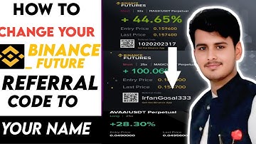 How To Change Your Binance Futures Referral Code To Your Name | Binance Profit Card Name Change