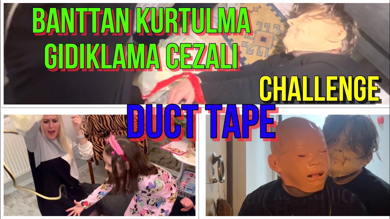EVE HIRSIZ GİRDİ | DUCT TAPE CHALLENGE BANTTAN KURTULMA (GIDIKLAMA