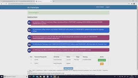 How to apply Anna University Transcript? Don