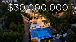 Inside a 30 000 000 Ultra Modern BEL AIR Mansion with 4 Levels and a 50 Car Garage