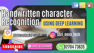 Handwritten  character Recognition using deep learning #finalyearproject #deeplearning