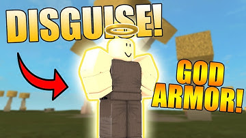 NOOB DISGUISE TROLL W/ GOD ARMOR! | ROBLOX: Booga Booga