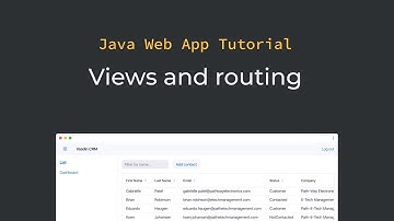 Java tutorial: Vaadin navigation, views, parent layouts, and routing  (part 11)