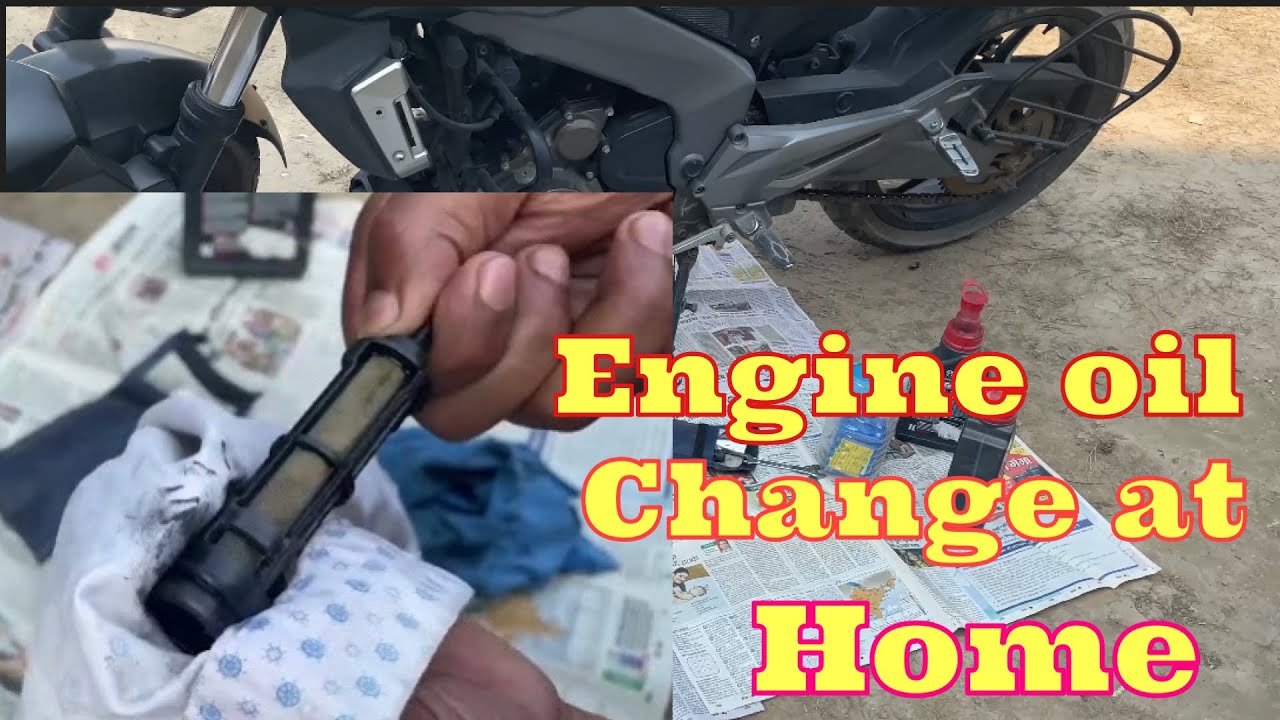 Dominar 400 engine oil change at home🏠 YouTube