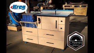 CReeves Makes the Mobile Router Table Combo with Kreg Features ep0028