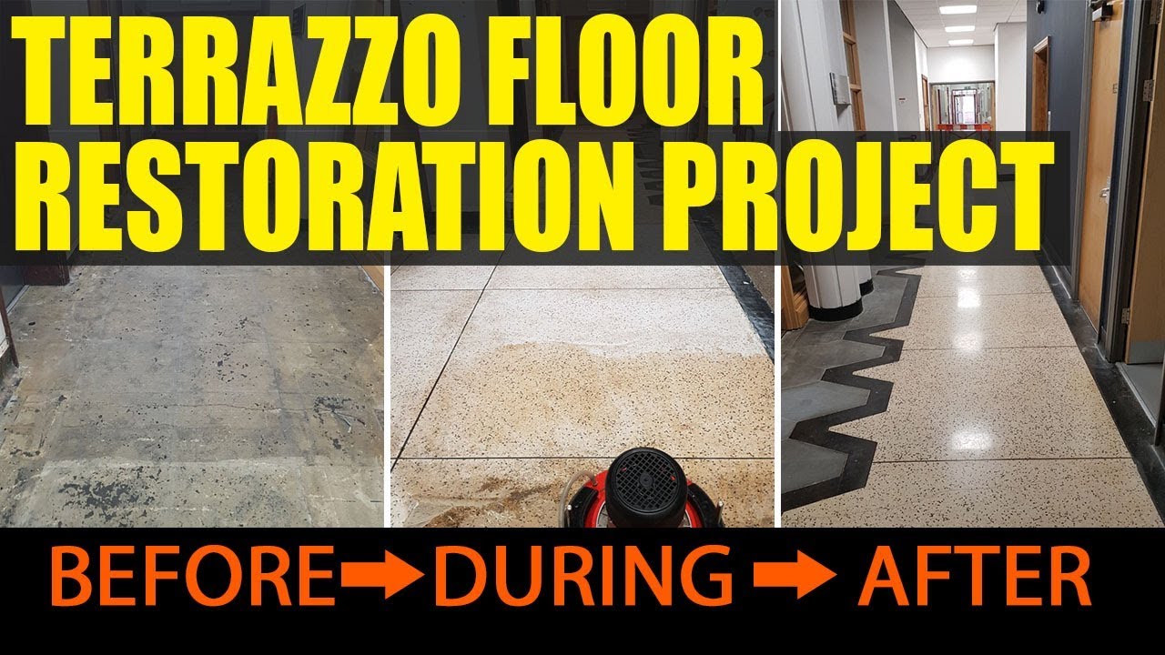 Terrazzo Floor Restoration Cardiff University