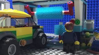 LEGO dirty CAR WASH(lego stop motion)