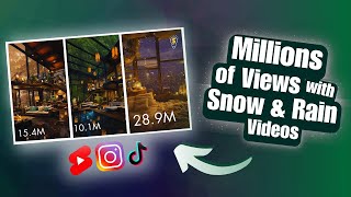 How to Make Relaxing Snow and Rain Videos Using Free Apps + BONUS Secret Reveal At the End!