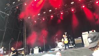 Ride (♪Integration Tape) coming up on stage @ Bingley Music Live 2018, Myrtle Park, 2 Sep 2018