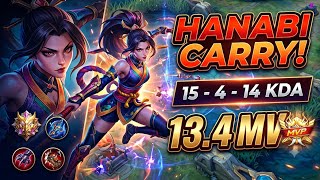 Download lagu UNSTOPPABLE HANABI LATE GAME CARRY! 💥 15/4/14 KDA (13.4 MVP) | Mobile Legends