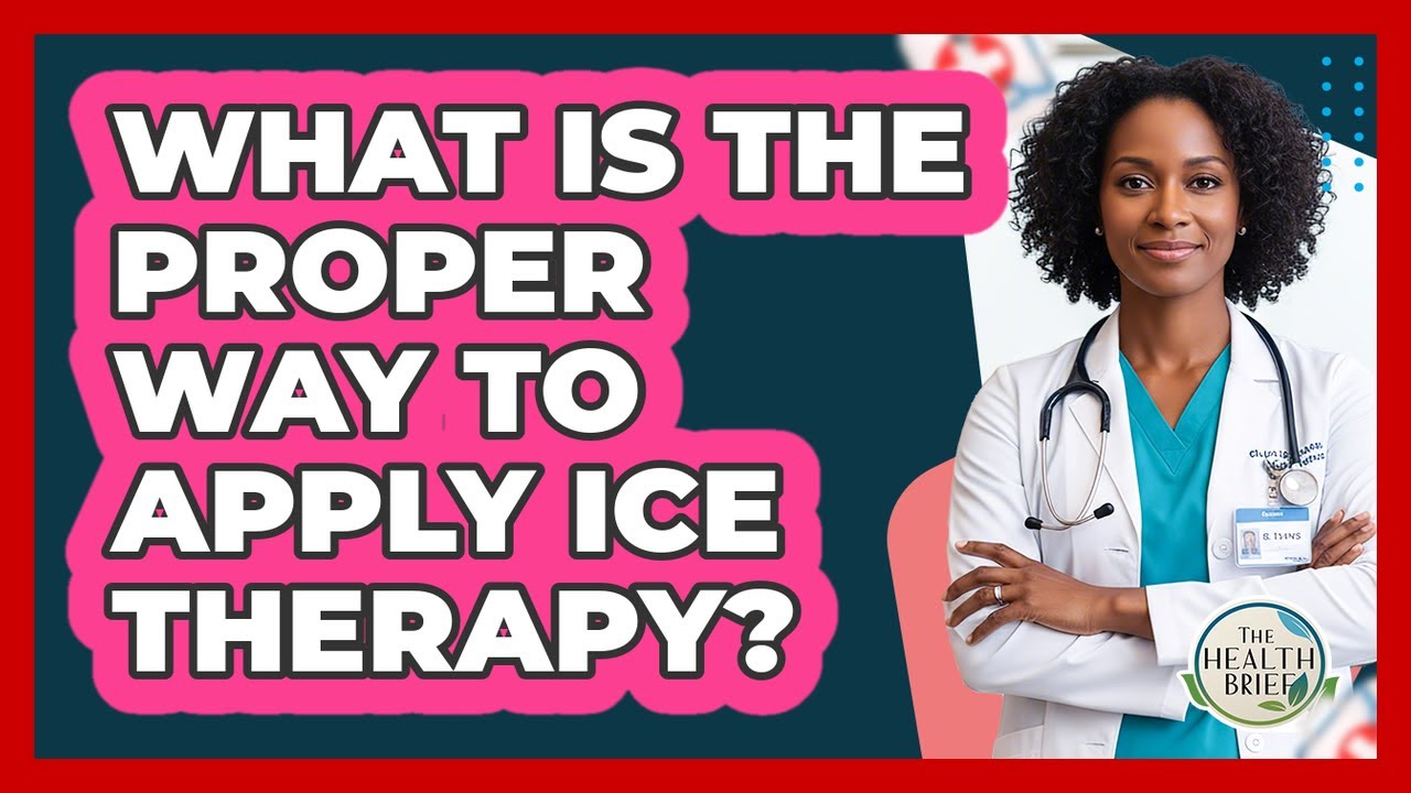 What Is The Proper Way To Apply Ice Therapy?