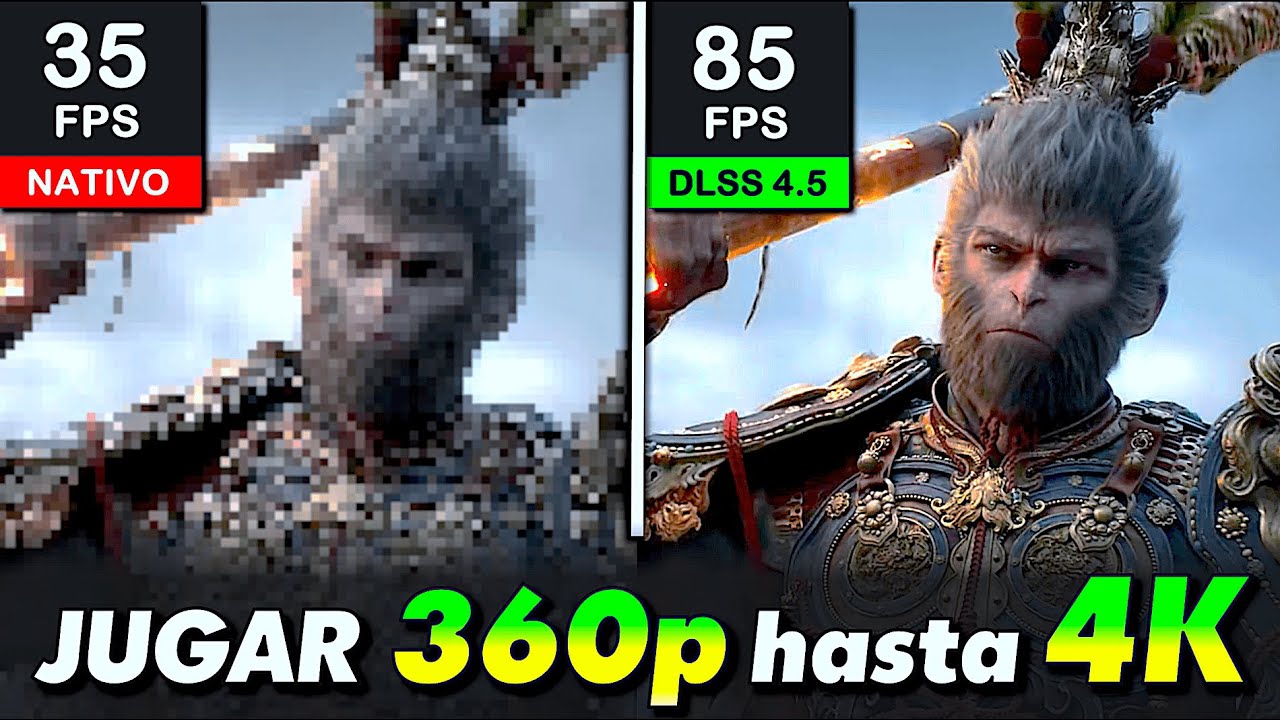 🔴 RTX 5060 🔴 Jugar de 360p hasta 4K con DLSS 4.5 en Ultra Rendimiento 🔴
