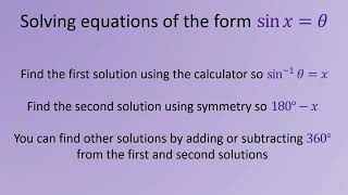 VO A1 Week 14   Solving trigonometric equations