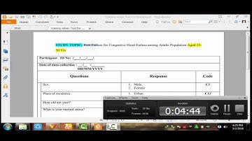 Introduction to Epidata software as a data entry.
