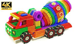 🔴ASMR How to Make a Concrete Mixer Truck with Magnetic Balls #4