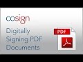 Signing pdfs with cosign central