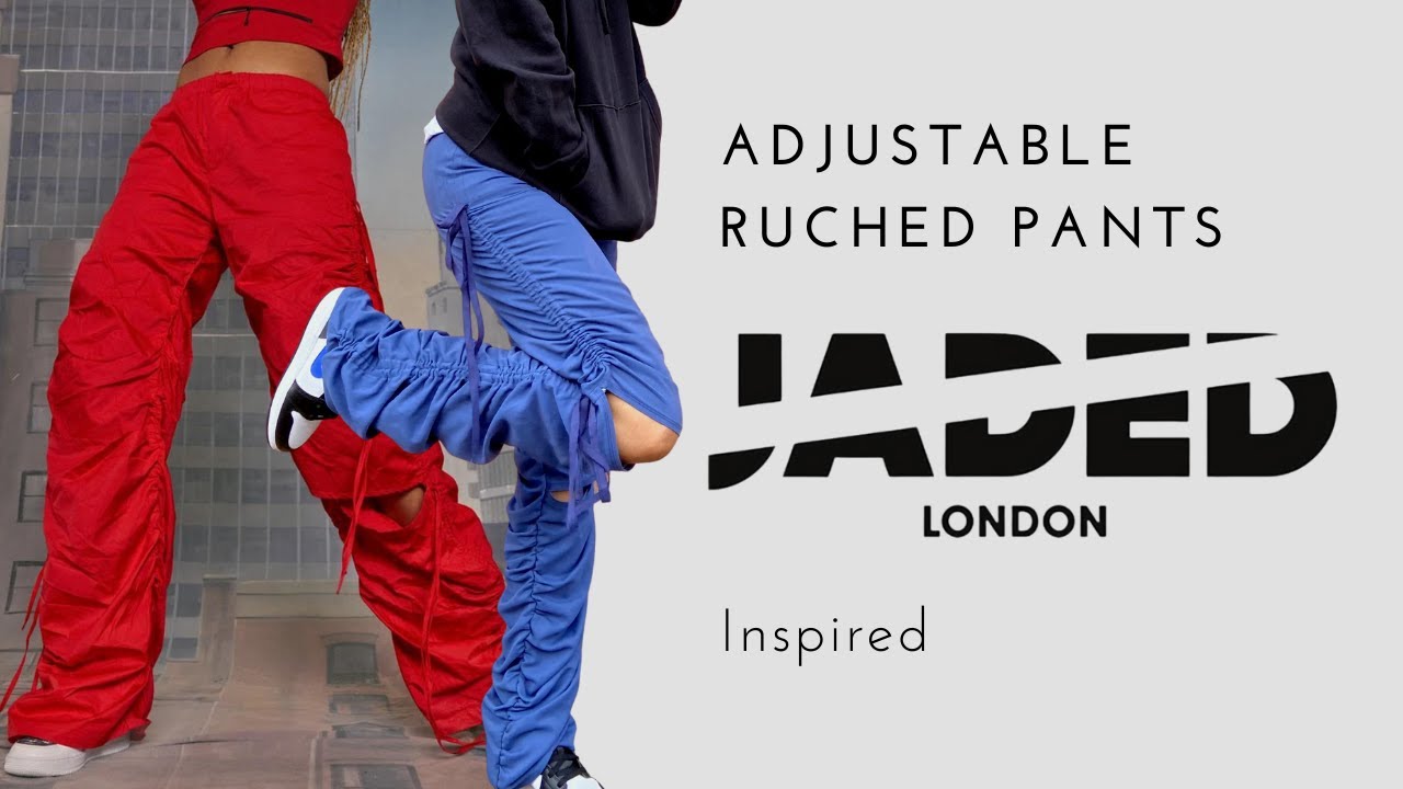 jadedldn inspired adjustable ruched pants