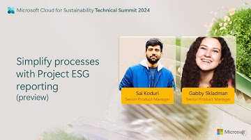 Simplify processes with Project ESG Reporting (preview) - Technical Summit November 2024