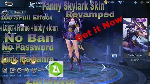 Fanny Revamped Skylark Skin Script No Password 100%Full Effect For Free