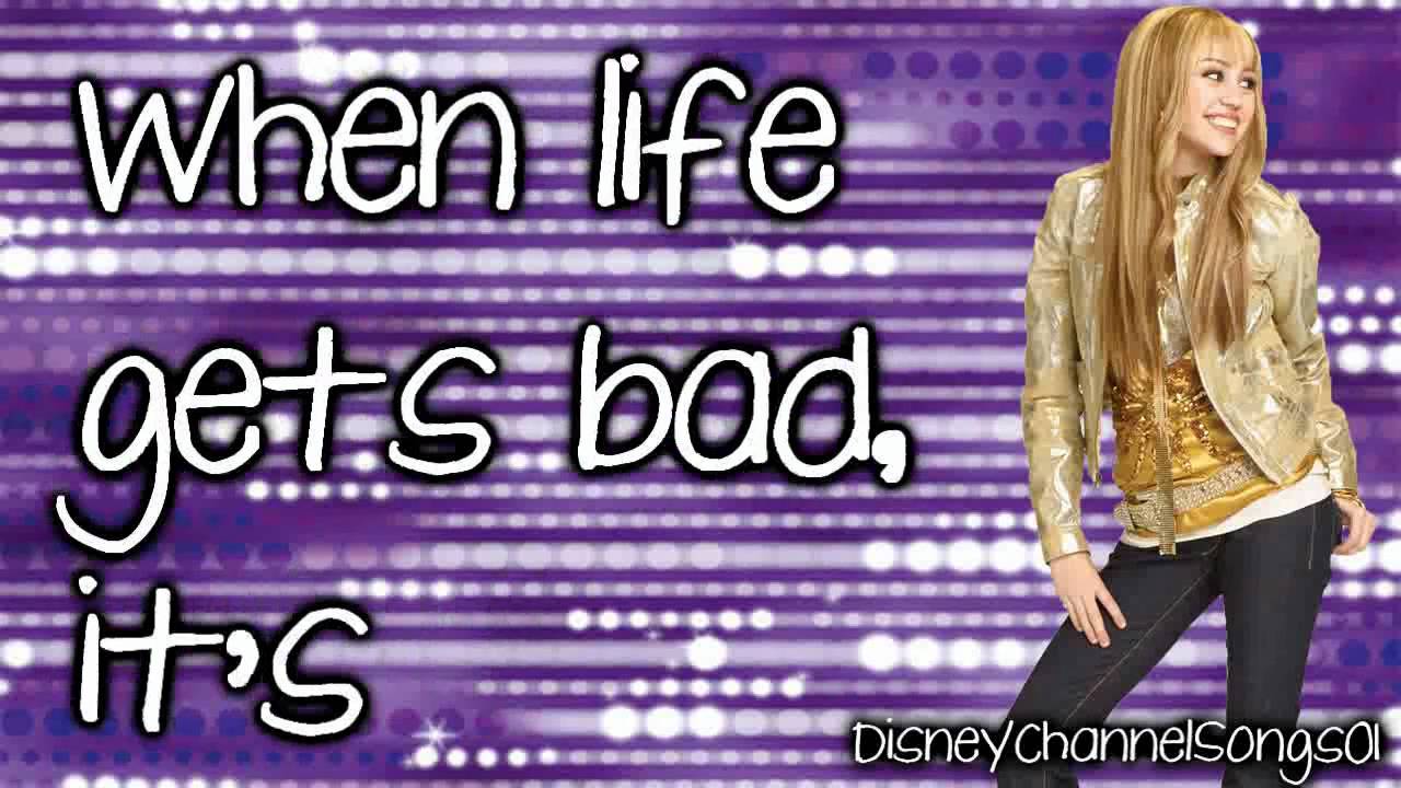 Hannah Montana I got nerve with lyrics