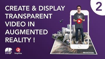 Display video with transparent background in AR - Method 2
