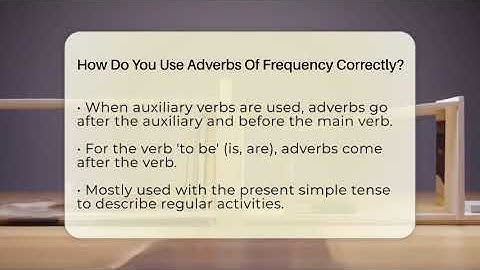 How Do You Use Adverbs Of Frequency Correctly? - Lexicon Lounge