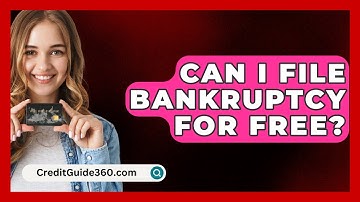 Can I File Bankruptcy For Free? - CreditGuide360.com