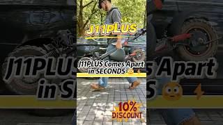 J11 PLUS Fold Test &amp; Performance Ride – 3 Second Folding with Real Power ⚡🛴