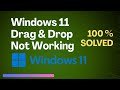 Windows 11 Task bar drag and drop not working | 100 % Solved |