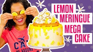 How To Make A Sweet & Tangy LEMON MERINGUE PIE MEGA CAKE | Yolanda Gampp | How To Cake It