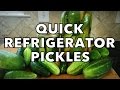 Quick Garlic Dill Refrigerator Pickles