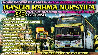 RAHMA NUR SYIFA UPDATE 36 NOT BASURI💃 SHARE KODENAME & MP3 KLAKSON BUSSID V4.4.1