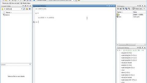 22   Complex Numbers and the Symbolic Math Toolbox.