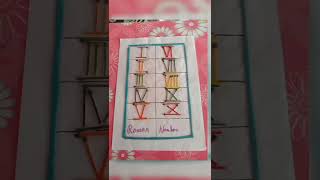Roman Numeral With Matchstick #shorts #youtubeshorts #shortvideo  #short
