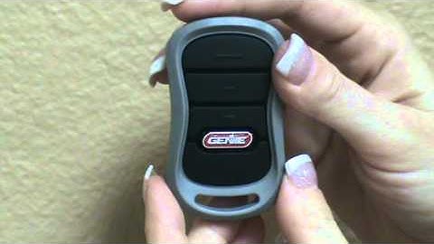 Programming a Genie G3T-BX remote