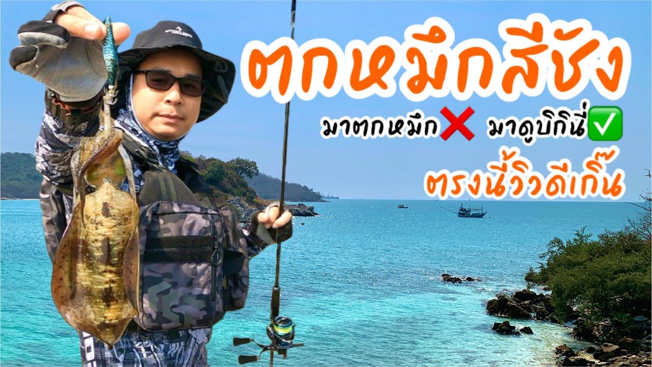 ตกหมึกเกาะสีชัง ช่วงนี้วิวสวยเป็นพิเศษ น้าสายหนวดเลยเน้นเดินไม่เน้นหมึก #ตกหมึก #เกาะสีชัง