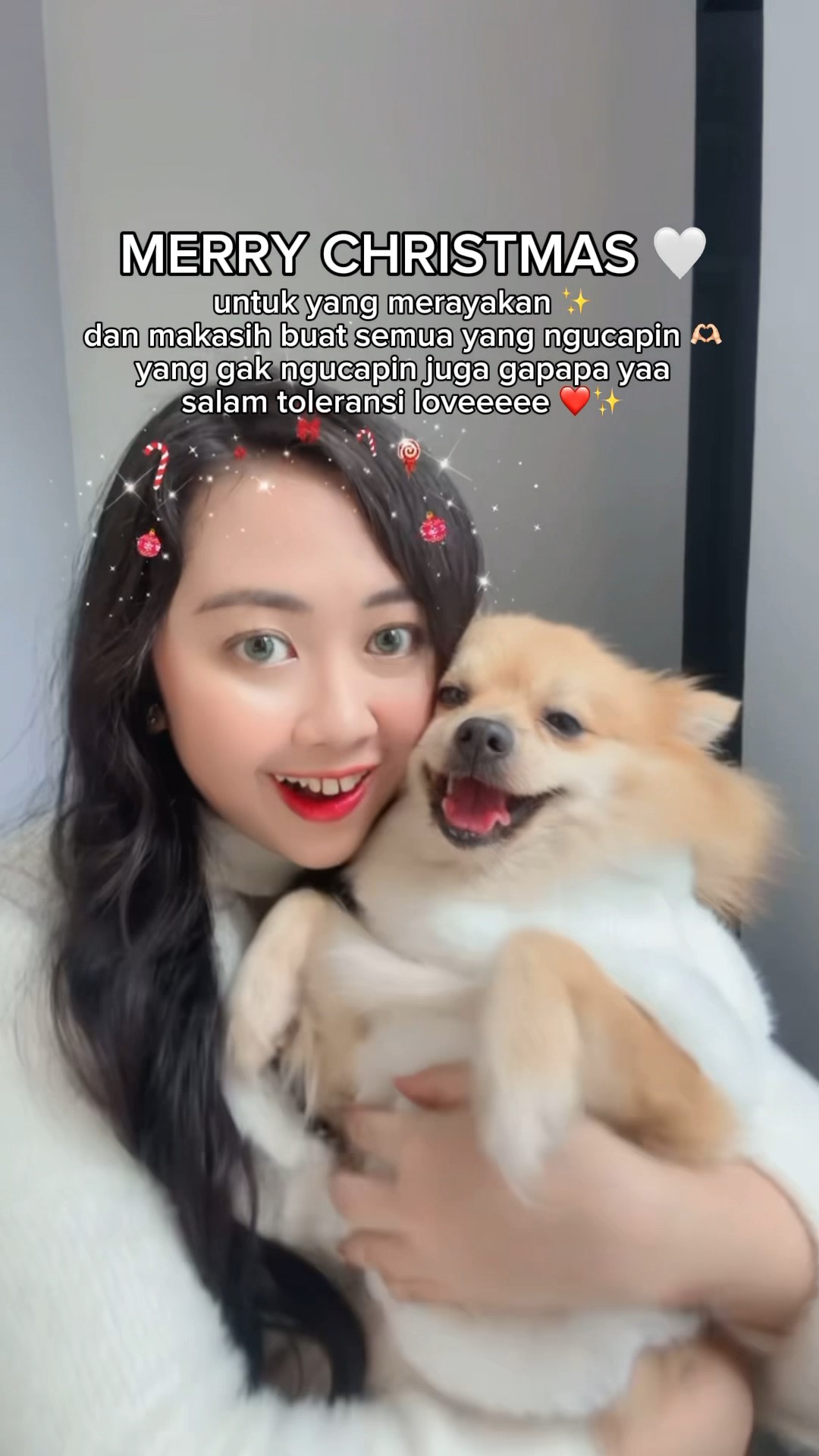 BIKIN VIDEO SAMA BONEKA IDUP HEHE MERRY CHRISTMAS!!! ?✨ | Klara Tania #shorts
