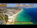 Испания, пляж Mil Palmeras & Rocamar Beach, дрон Dji Phantom 4К видео, Pueblo Latino