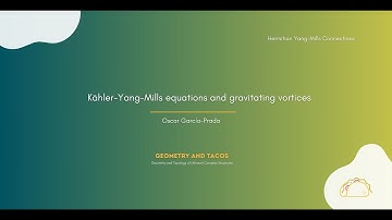 Kähler-Yang-Mills equations and gravitating vortices - by Oscar García-Prada