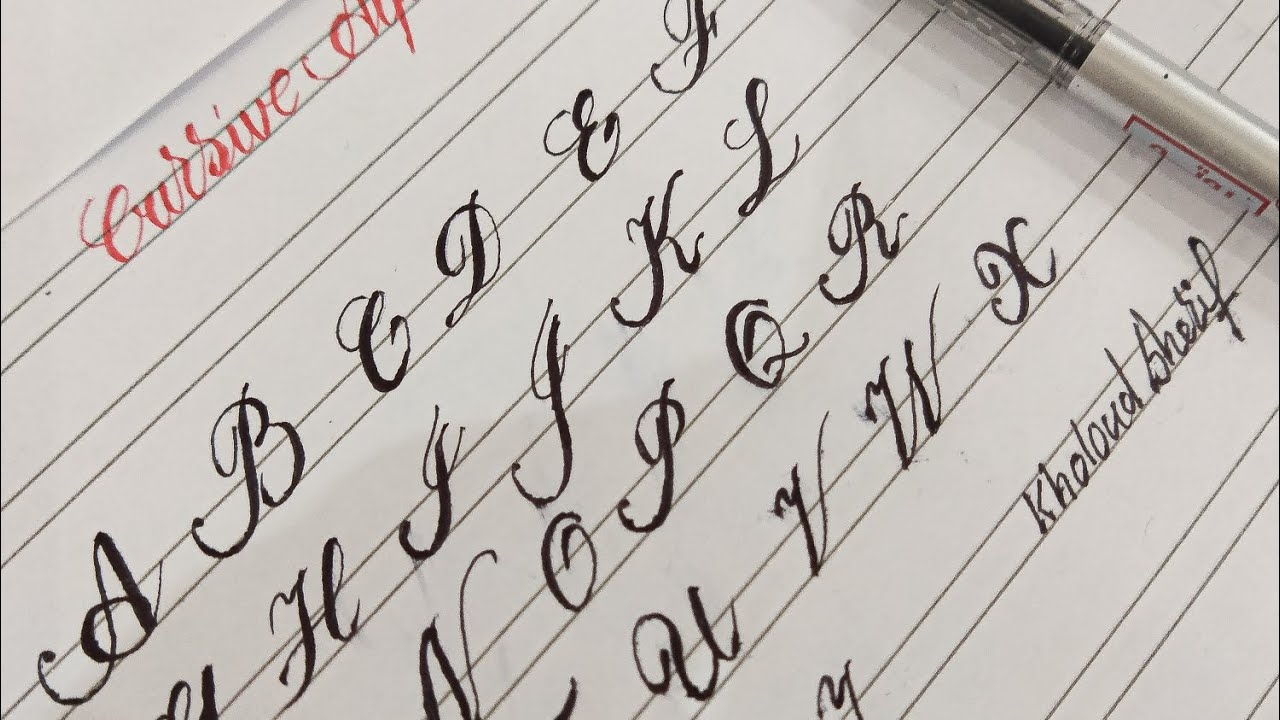 Cursive Alphabet |How to improve your handwriting in English - YouTube