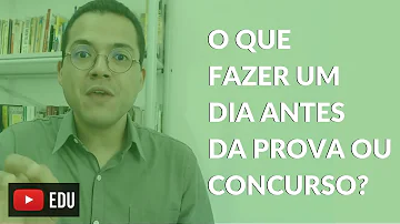 O que fazer no dia da prova?