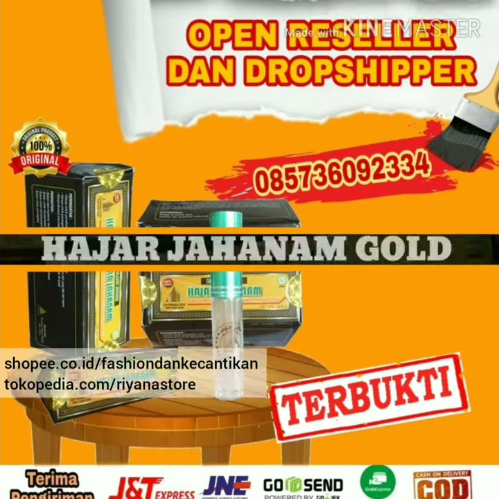 HAJAR JAHANAM GOLD BLACK STONE ORIGINAL PREMIUM