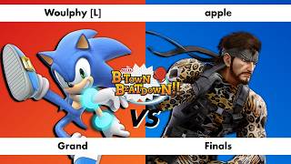 Super B-Town Beatdown 28 Grand Finals: apple (Snake) vs Woulphy [L] (Sonic)