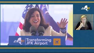 Governor Hochul Makes an Announcement at JFK Airport in Queens Gov Hochul Gives Update On Jfk Airport Makeover
