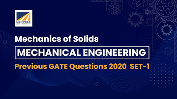 Mechanics of Solids | Mechanical Engineering Previous Gate Questions 2020  SET 1